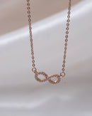 Infinity Love Chain in Rose Gold