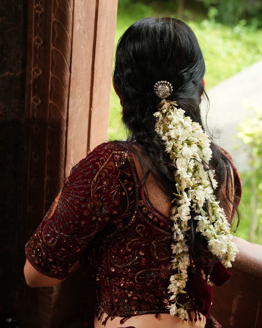 Oxidized Silver Hair Brooch