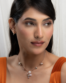 Rose Gold Blossom Cluster Chain