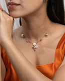 Rose Gold Blossom Cluster Chain