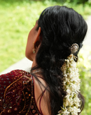 Oxidized Silver Hair Brooch