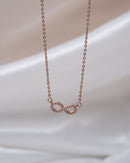 Infinity Love Chain in Rose Gold