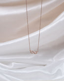 Infinity Love Chain in Rose Gold