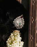 Oxidized Silver (Haritage) Hair Brooch