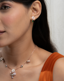 Rose Gold Blossom Cluster Chain