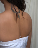 Rose Gold-Tone Mother-of-Pearl Flower Station Chain