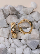 Sparkling CZ U-Shape Waterfall Earrings