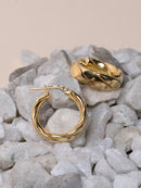 Sparkling CZ U-Shape Waterfall Earrings