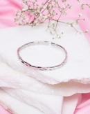 Rose Gold Tone Hammered Texture Kada