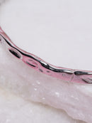 Silver-Tone Hammered Texture Kada