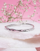 Rose Gold Tone Hammered Texture Kada