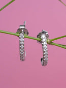 Zirconia Mini Hoop Earrings