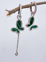 Malachite Butterfly Earrings