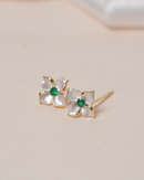 Ivory Bloom Stud Earrings
