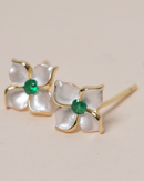 Ivory Bloom Stud Earrings