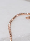 Lustrous Rose Gold Chain Bracelet