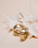 Gold Huggie Hoop Earrings- Medium