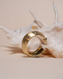 Gold Huggie Hoop Earrings- Medium