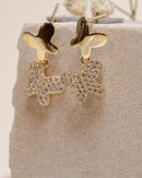 Butterfly Bow Charm Earrings