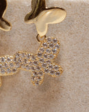 Butterfly Bow Charm Earrings