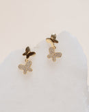 Butterfly Bow Charm Earrings