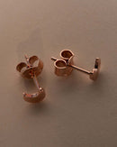 Petite Crescent Stud Earrings
