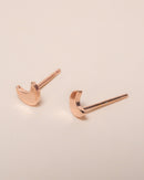 Petite Crescent Stud Earrings