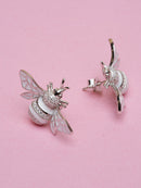 Enamel Bee Stud Earrings