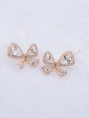 Rose Gold Butterfly Earrings