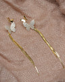Butterfly Dangle Tassel Earrings