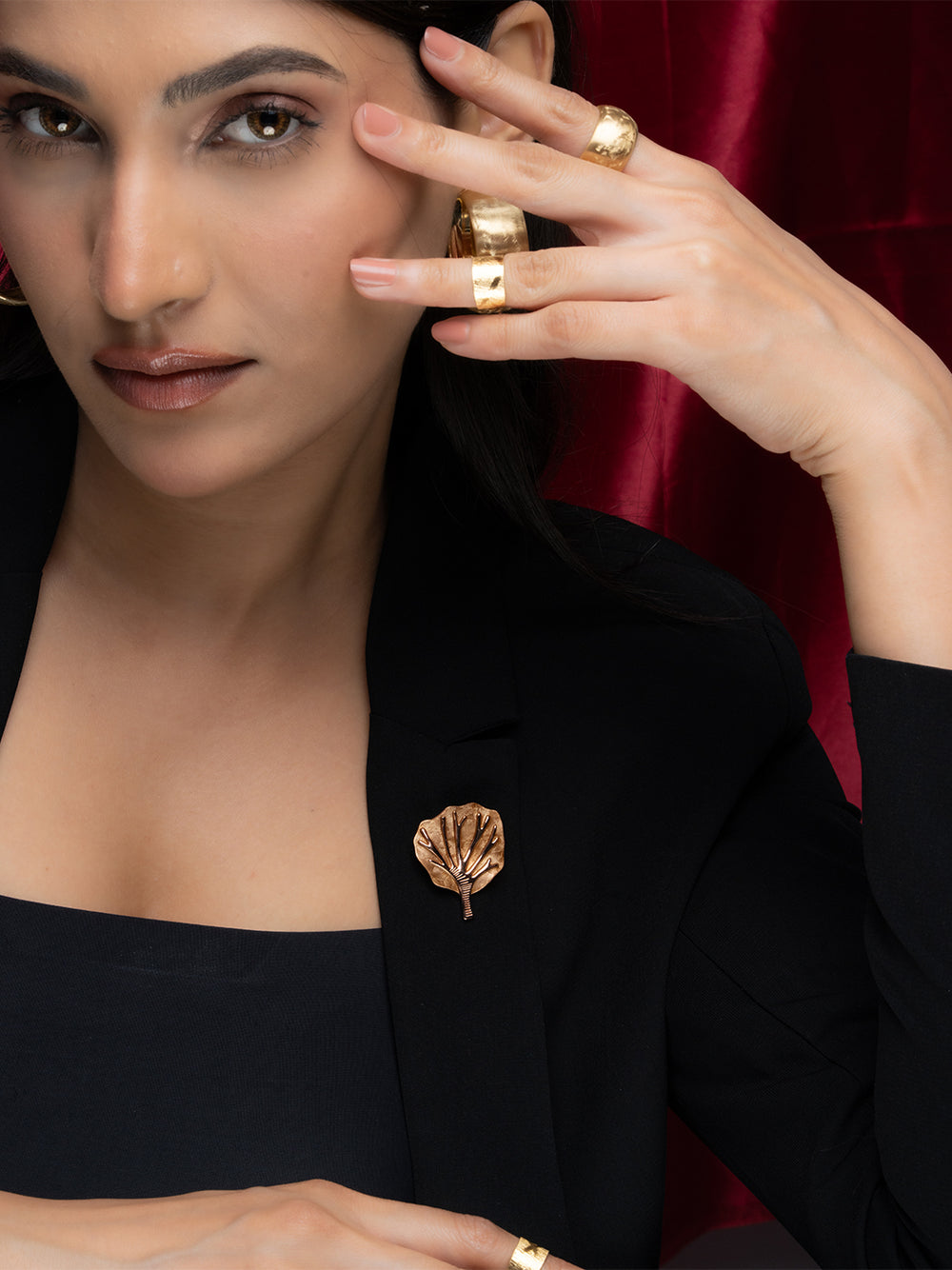 Leaf Design Brooch