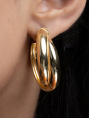 Chunky Double-Hoop Earrings