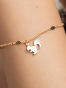 The Whimsical Squirrel Charm Bracelet