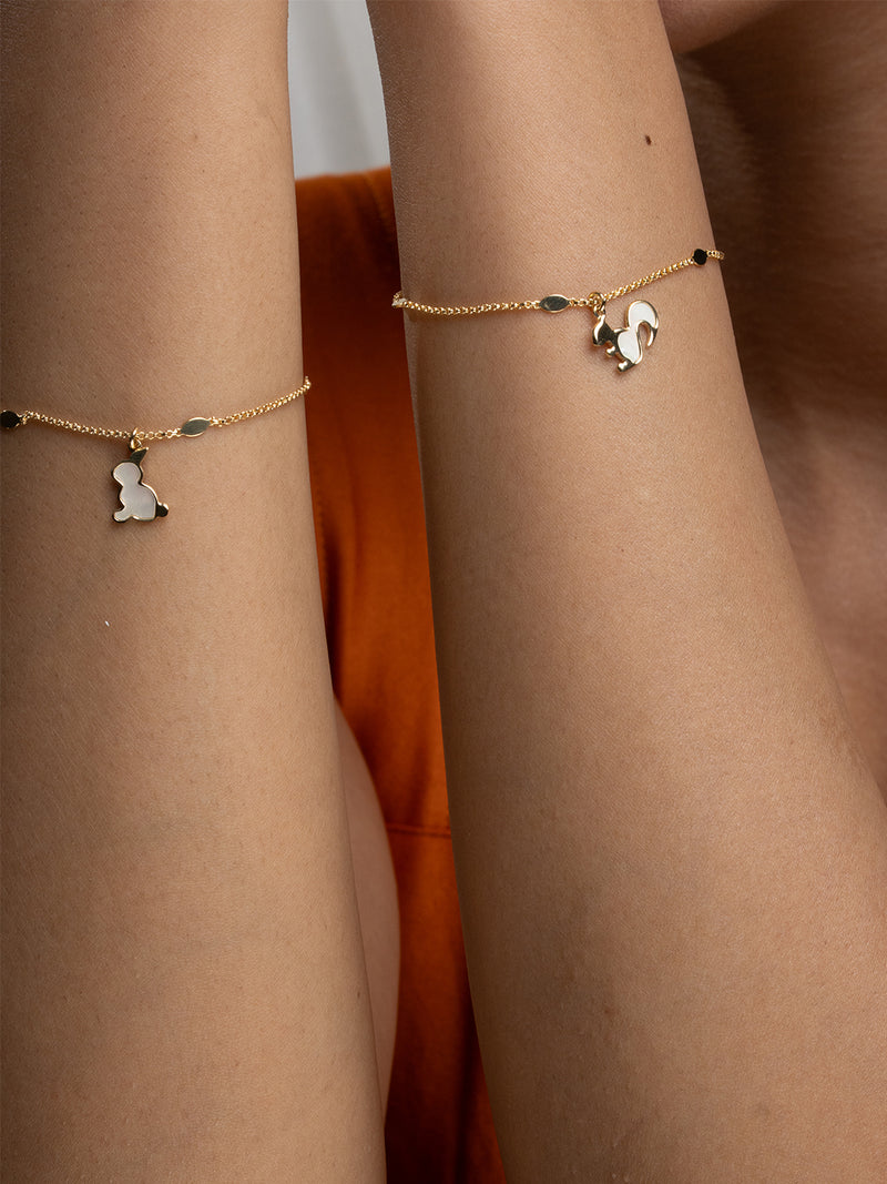 The Whimsical Squirrel Charm Bracelet