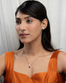 Flower pearl drop chain & Earring