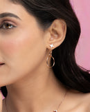 Stellar Halo Drop Earrings