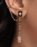 Celeste Chain Cuff Earrings