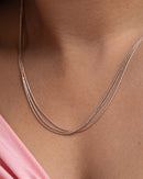 Three Line Two-Tone Chain