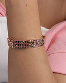 Silver Weave Cuff Bracelet
