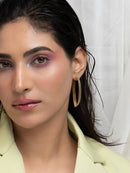 Oversized Sculptural Resin Hoop Earrings