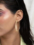 Oversized Sculptural Resin Hoop Earrings