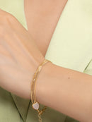 Celestial Charm Teardrop Chain Bracelet