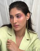 Golden Threadfall Stud Earrings