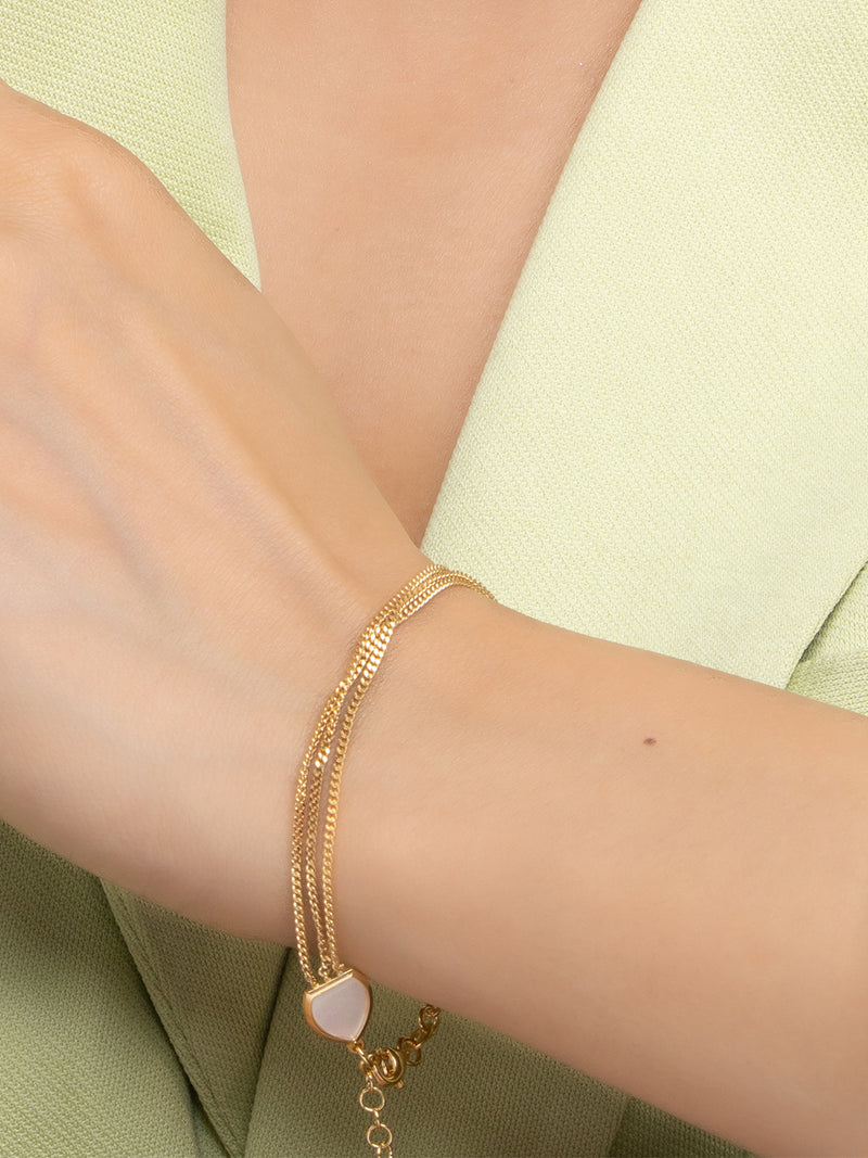 Celestial Charm Teardrop Chain Bracelet