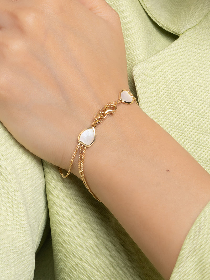 Celestial Charm Teardrop Chain Bracelet