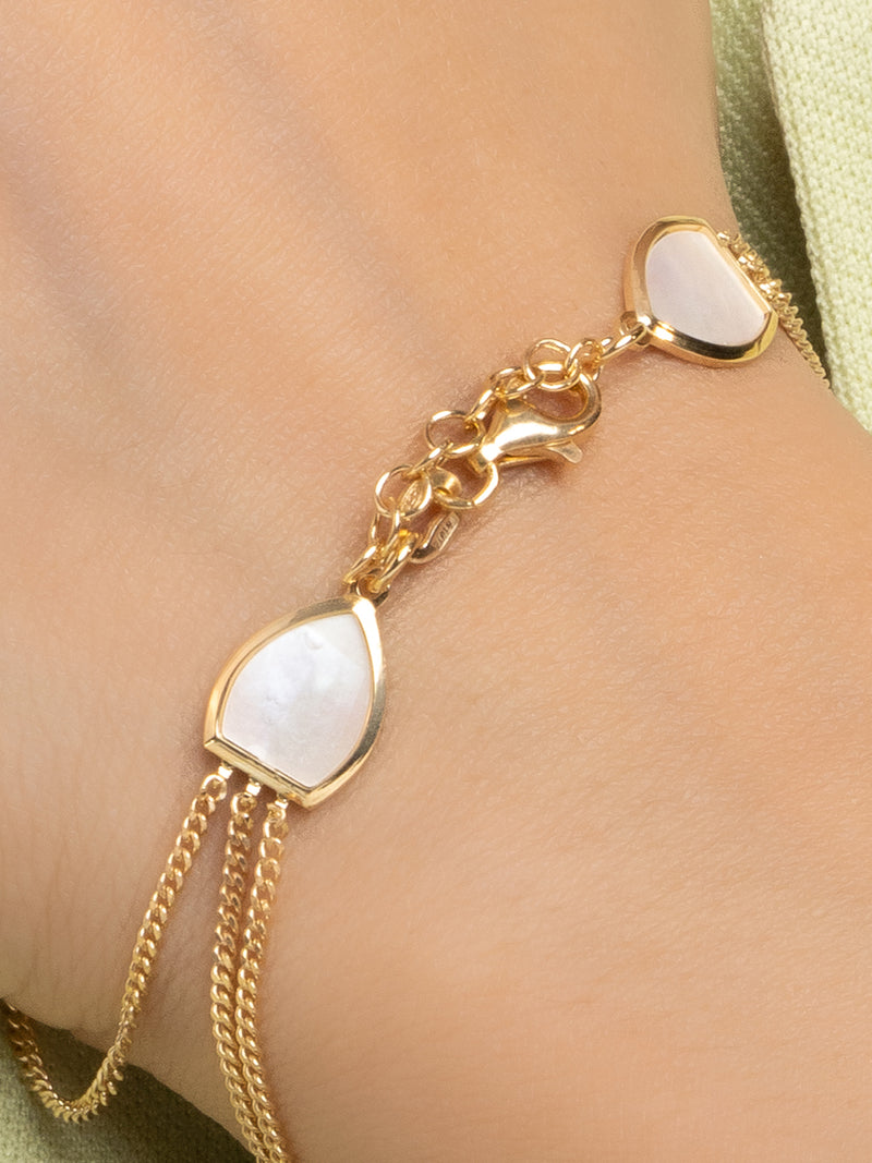 Celestial Charm Teardrop Chain Bracelet
