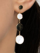 Moon Disc Earrings