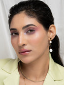 Moon Disc Earrings
