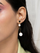 Moon Disc Earrings