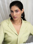 Moon Disc Earrings
